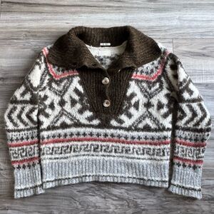 Mother The Buttoned Collar Jumper Sweater